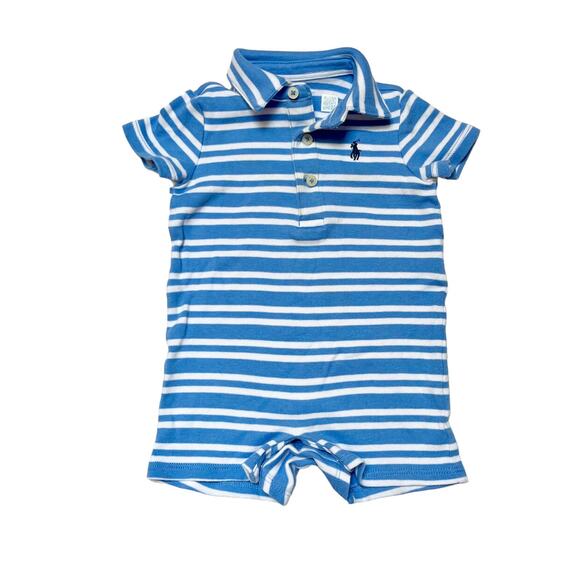 Ralph Lauren Polo Romper Size 6 Months - Picture 1 of 5